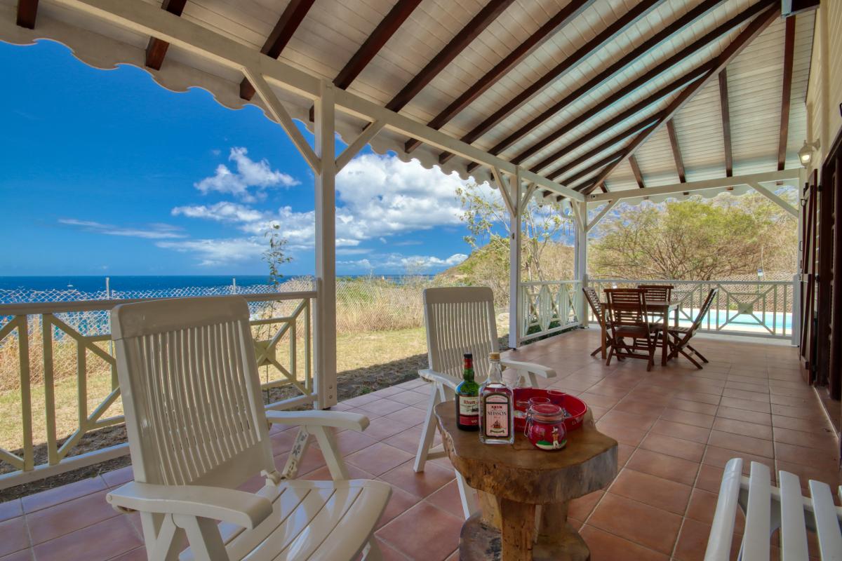 terrasse 1 location de villa vue mer martinique